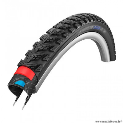 Pneu VTT 26x2.00 tringle rigide marque Schwalbe marathon gt 365 couleur noir (50-559) vae/e-bike ready 50