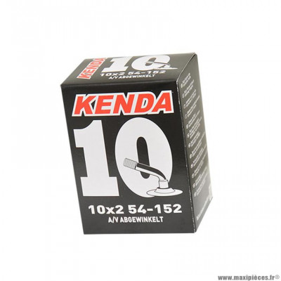 Chambre à air draisienne 10x2.00 valve schrader (54/152) valve coudee 70deg/45deg