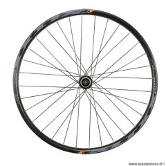 Roue VTT 26p avant blocage jante couleur noir mach1 klixx tub.ready moyeu shimano rm66 disc centerlock marque Vélox