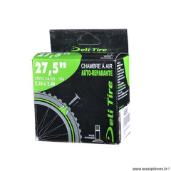 Chambre à air VTT 27.5x2.10/2.40 valve schrader marque Deli Tire avec liquide anti-crevaison