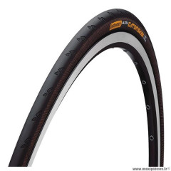 Pneu route 700x23 tringle souple marque Continental gatorskin couleur noir/noir (23-622)