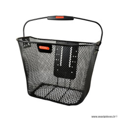 Panier vélo avant fixe acier marque Klickfix uni 16l couleur noir 35x26x25cm (avec fixation vae/ e-bike)