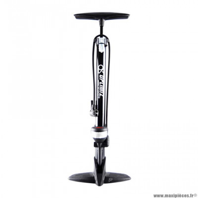 Pompe vélo à pied marque Optimiz couleur noir mano 11 bars valve schrader/presta