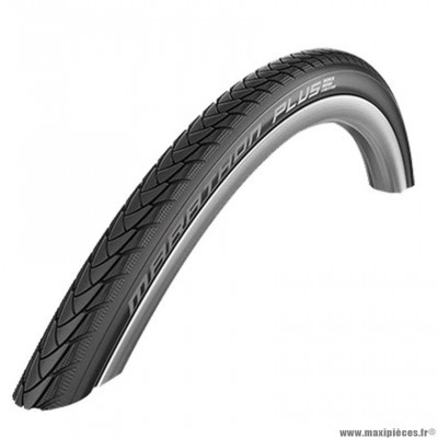 Pneu route 700x25 tringle rigide marque Schwalbe marathon plus couleur noir (25-622)