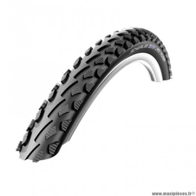 Pneu VTC 28x1.75 tringle rigide marque Schwalbe land cruiser couleur noir hs450 (47-622)