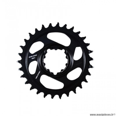 Plateau VTT mono direct mount 6mm extérieur 30 dents couleur noir eaglexsync offset 12v marque Star Bar