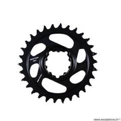 Plateau VTT mono direct mount 6mm extérieur 30 dents couleur noir eaglexsync offset 12v marque Star Bar
