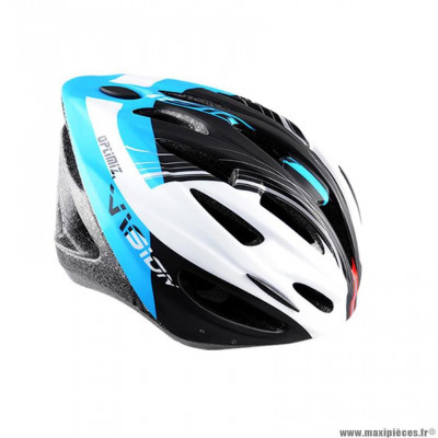 Casque route/VTT marque Optimiz o-300 vision taille 55/58 couleur bleu/blanc/noir mat avec réglage occipital