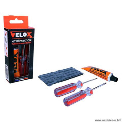 Necessaire réparation VTT tubeless marque Vélox avec meches