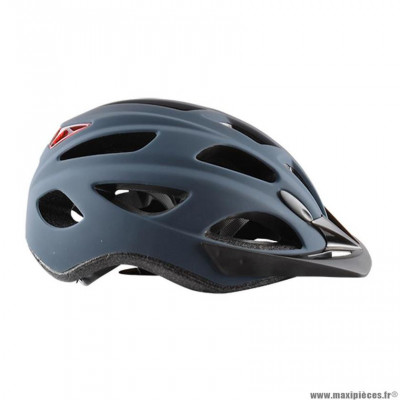 Casque vélo urbain marque Polisport city go taille 54/59 couleur denim mat réglage occipital (led intégré)