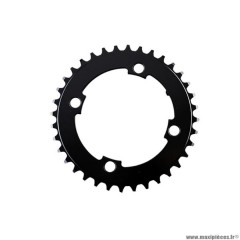 Plateau e-bike/vae mono diamètre 104 extérieur 36 dents couleur noir 4 branches pour brose/yamaha