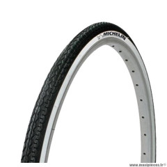 Pneu tradi 650x35a marque Michelin worldtour tringle rigide couleur blanc/noir (26x1 3/8 - 35-590)