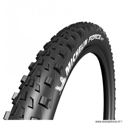 Pneu VTT 27.5x2.80 tringle souple marque Michelin force am performance line tubeless ready couleur noir (71-584)