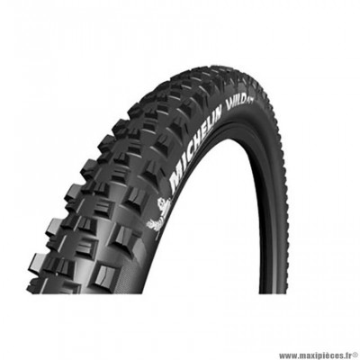 Pneu VTT 27.5x2.80 tringle souple marque Michelin wild am performance line tubeless ready couleur noir (71-584)