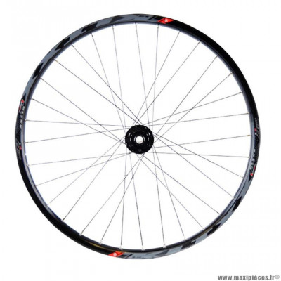 Roue VTT 26p avant jante couleur noir mach1 klixx tub.ready. moyeu marque Vélox disc 6t. axe traversant 15x100