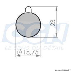 Plaquettes frein VTT 47 atoo adaptateur zoom organique marque Marwi