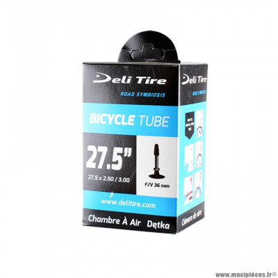 Chambre à air VTT 27.5x2.50/3.00 valve presta marque Deli Tire (62/75-584)