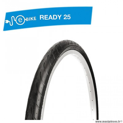 Pneu VTT 26x1.50 tringle rigide marque Deli Tire blue way anticrevaison 2.5mm couleur noir S 611 (40-559) e-bike/vae