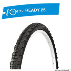 Pneu VTT 26x1.90 tringle rigide marque Deli Tire blue way anticrevaison 2.5mm couleur noir S 602 (50-559) e-bike/vae