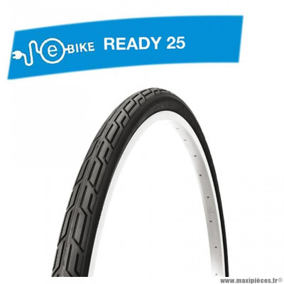 Pneu VTC 700x32 tringle rigide marque Deli Tire blue way anticrevaison 2.5mm couleur noir s192 (32-622) e-bike/vae