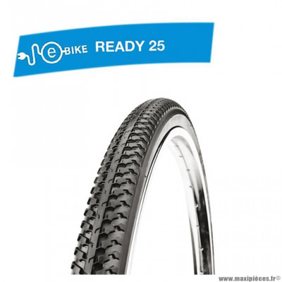 Pneu VTC 700x38c tringle rigide marque Deli Tire blue way anticrevaison 2.5mm couleur noir (700x1 1/5/8 - 40-622) e-bike/v