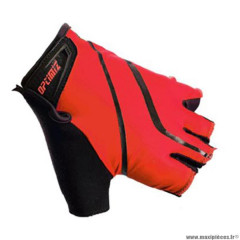 Gants vélo été marque Optimiz ride g200 couleur rouge/noir taille M