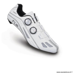 Chaussures vélo route marque FLR fxx taille 40 couleur blanc serrage molette semelle carbone