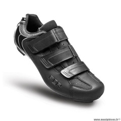 Chaussures vélo route marque FLR pro f35 taille 36 couleur noir 3 bandes auto agrippantes