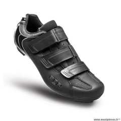 Chaussures vélo route marque FLR pro f35 taille 39 couleur noir 3 bandes auto agrippantes
