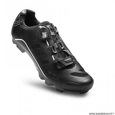 Chaussures vélo VTT marque FLR elite f75 taille 40 couleur noir serrage molette + bande auto agrippante