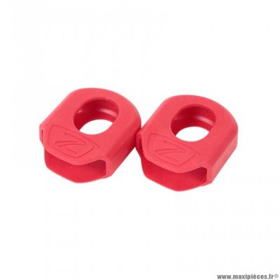 Protection manivelle marque Zéfal crank armor XL couleur rouge pour manivelle carbone