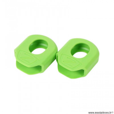 Protection manivelle marque Zéfal crank armor XL couleur vert pour manivelle carbone