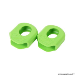 Protection manivelle marque Zéfal crank armor XL couleur vert pour manivelle carbone