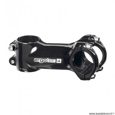 Potence VTT ahead set 1''1/8 l90 marque Ergotec crab 2 couleur alu noir + 7 degrés (cintre 25.4)