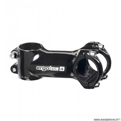 Potence VTT ahead set 1''1/8 l110 marque Ergotec crab 2 couleur alu noir + 7 degrés (cintre 25.4)