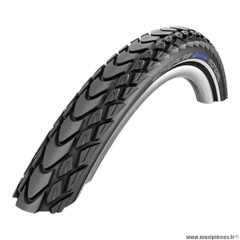 Pneu VTT 27.5x2.00 tringle souple marque Schwalbe marathon mondial couleur noir (50-584) vae/e-bike ready 25