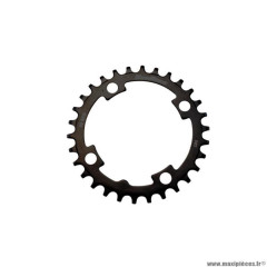 Plateau VTT mono diamètre 96 extérieur 30 dents couleur noir 4 branches marque Sunrace crms00 acier 1x10/11/12 vitesses