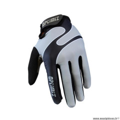 Gants vélo été marque Optimiz urban g600 couleur noir/gris taille L