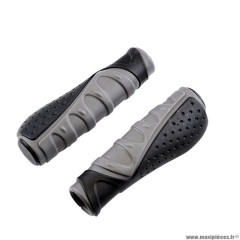 Poignées marque Clarks ergonomique couleur noir/gris 130mm avec bouchon