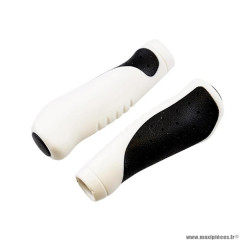 Poignées marque Clarks ergonomique couleur noir/blanc 130mm avec bouchon