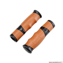 Poignées marque Progrip 932 dual couleur marron/noir 125mm