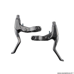 Leviers frein vélo VTT v-brake 2 doigts marque Clarks couleur alu noir