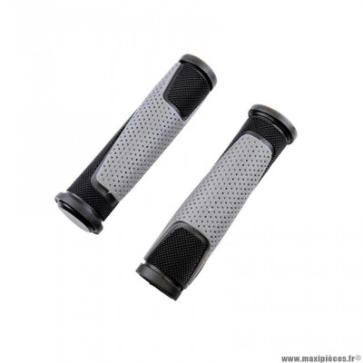 Poignées marque Progrip 807 couleur noir/gris 125mm avec bouchons