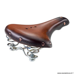 Selle vélo loisir marque Monte Grappa 1960 old frontier classic charleston cuir veritable