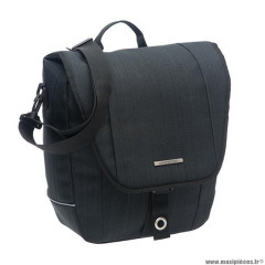 Sacoche vélo porte bagage marque Newlooxs avero couleur noir - 12.5 litres - 320x330x130mm