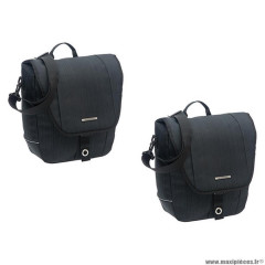 Sacoche vélo porte bagage à pont marque Newlooxs avero racktime couleur noir - 25 litres - 320x330x130mm