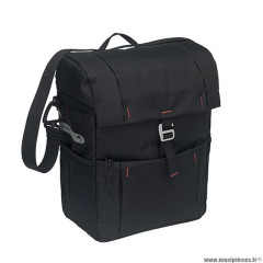 Sacoche vélo porte bagage marque Newlooxs vigo couleur noir -18.5 litres- 310x400x150mm