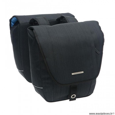 Sacoche vélo porte bagage à pont marque Newlooxs avero couleur noir -25 litres -320x330x130mm