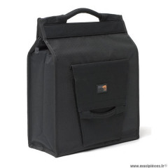 Sacoche vélo porte bagage marque Newlooxs basic sac de course couleur noir - 24 litres- 350x400x160mm