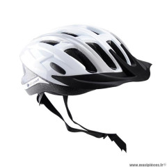Casque route/VTT marque Polisport ride in taille 52/58 couleur blanc/gris in-mold avec réglage occipital